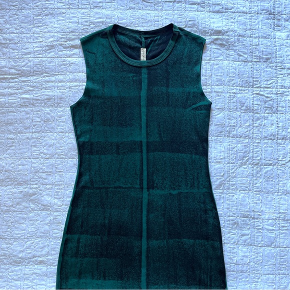 Raquel Allegra Column Tank Dress in Green Moss - Picture 10 of 12